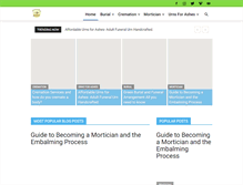 Tablet Screenshot of homefuneraldirectory.com